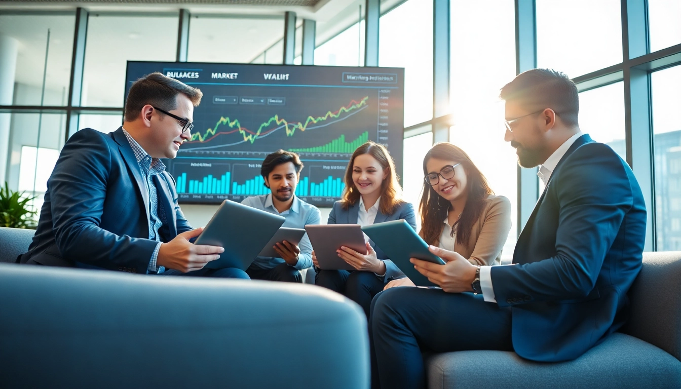 Find competitor pricing by observing a business team analyzing market strategies in a modern office.
