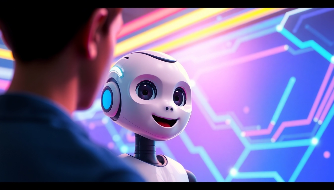 Engaging scene of an AI chatbot, showcasing vivid crush onai character interactions for users.
