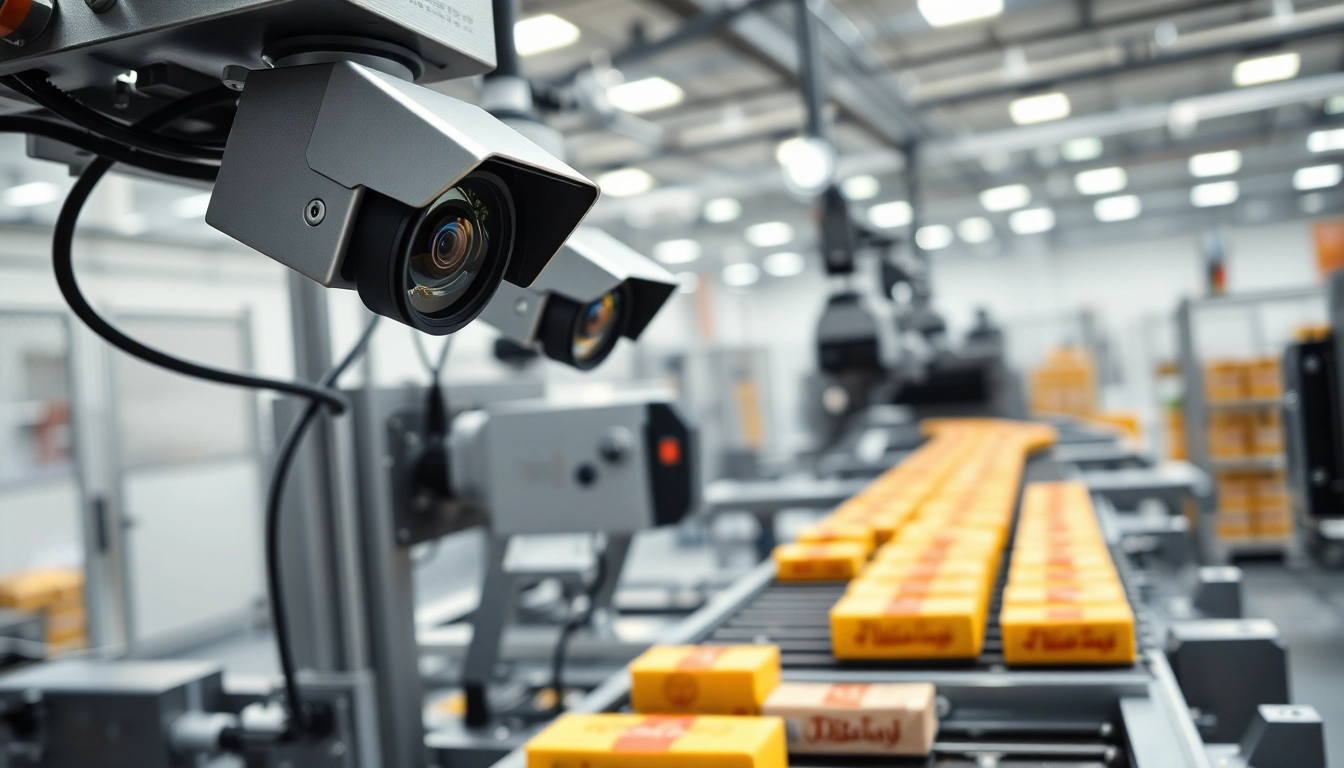 Discovering machine vision applications in an industrial setup, showcasing advanced technology and automation.