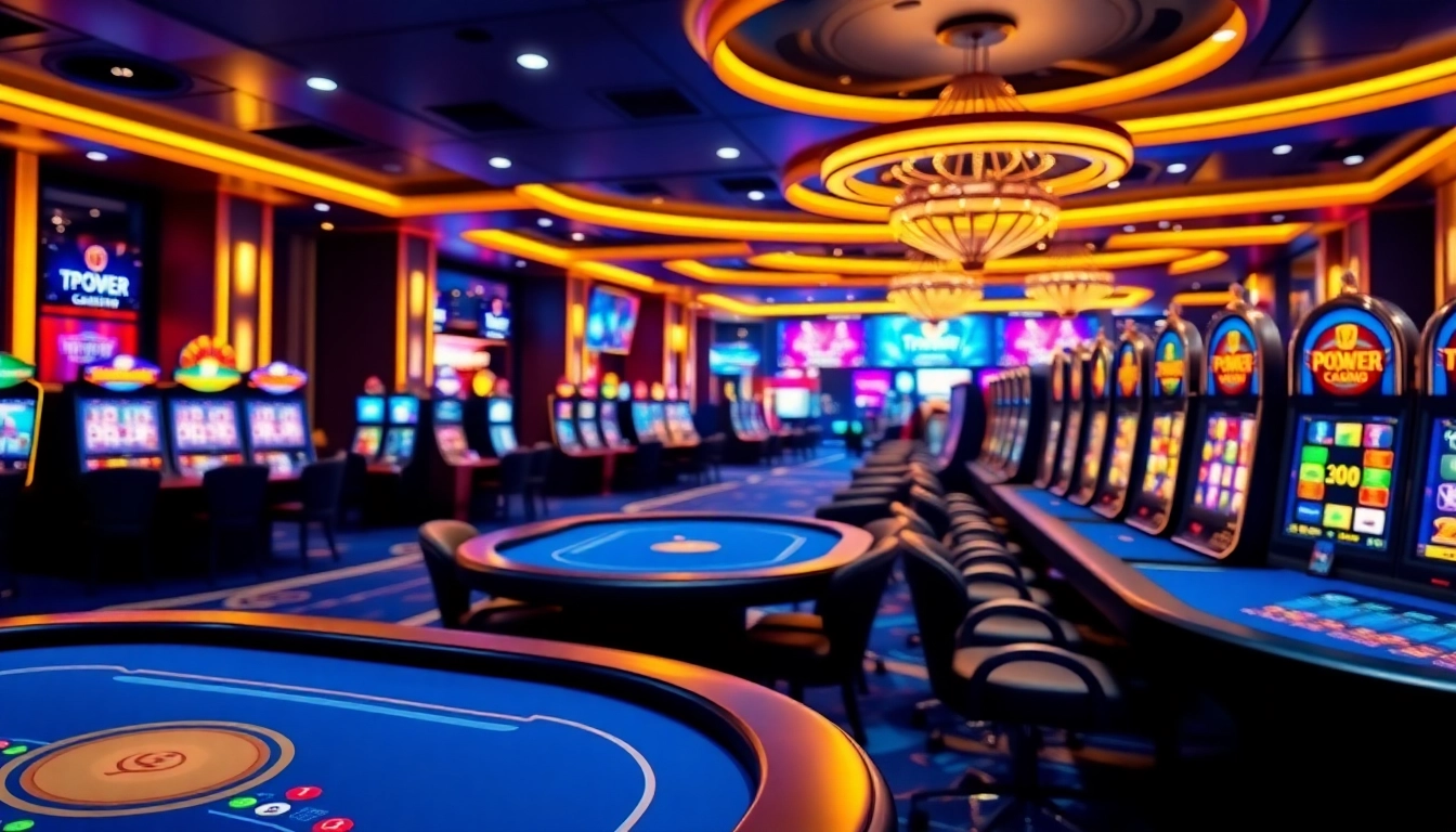 Experience the excitement at TPower casino with engaging live dealer games and vibrant slot machines.