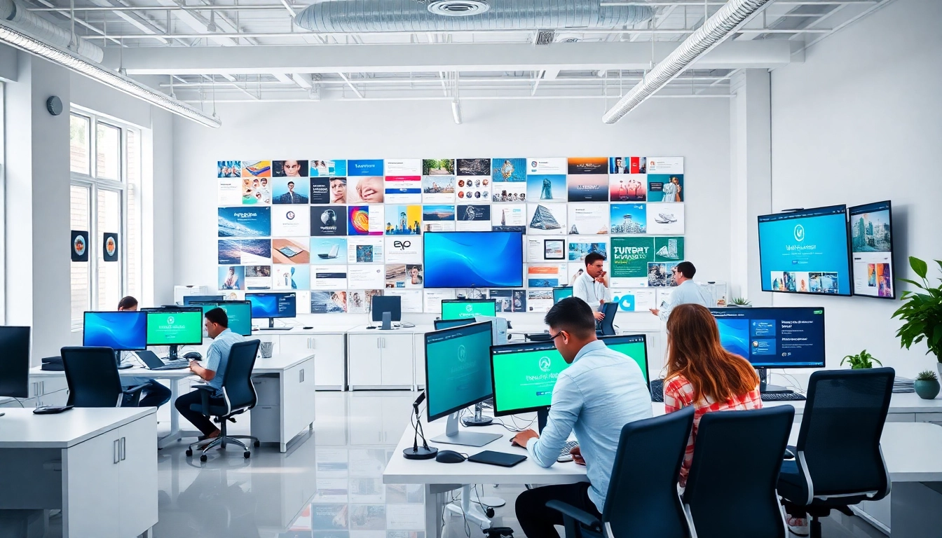 Showcase of web design edmonton workspace highlighting collaboration and creativity