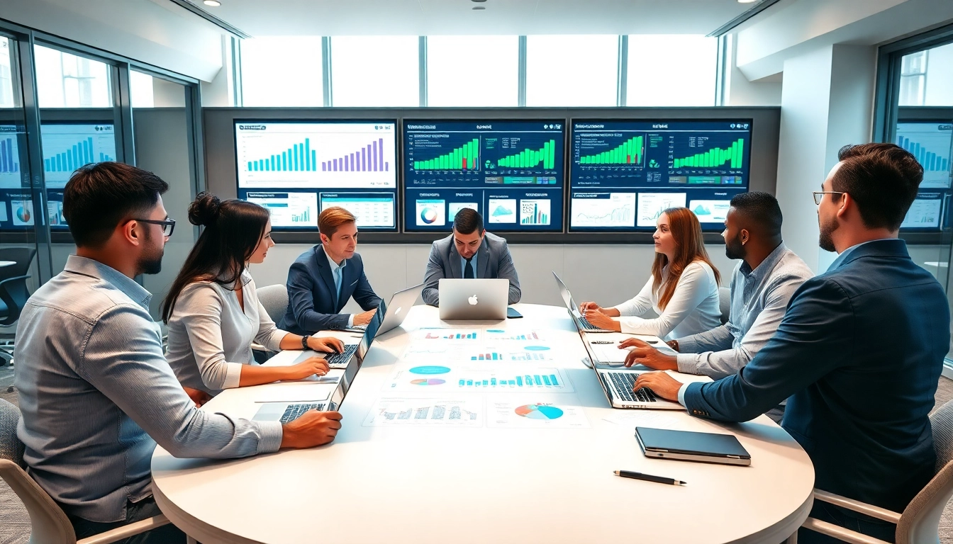 Analyze competitive intelligence strategies in a modern business meeting with diverse team members.