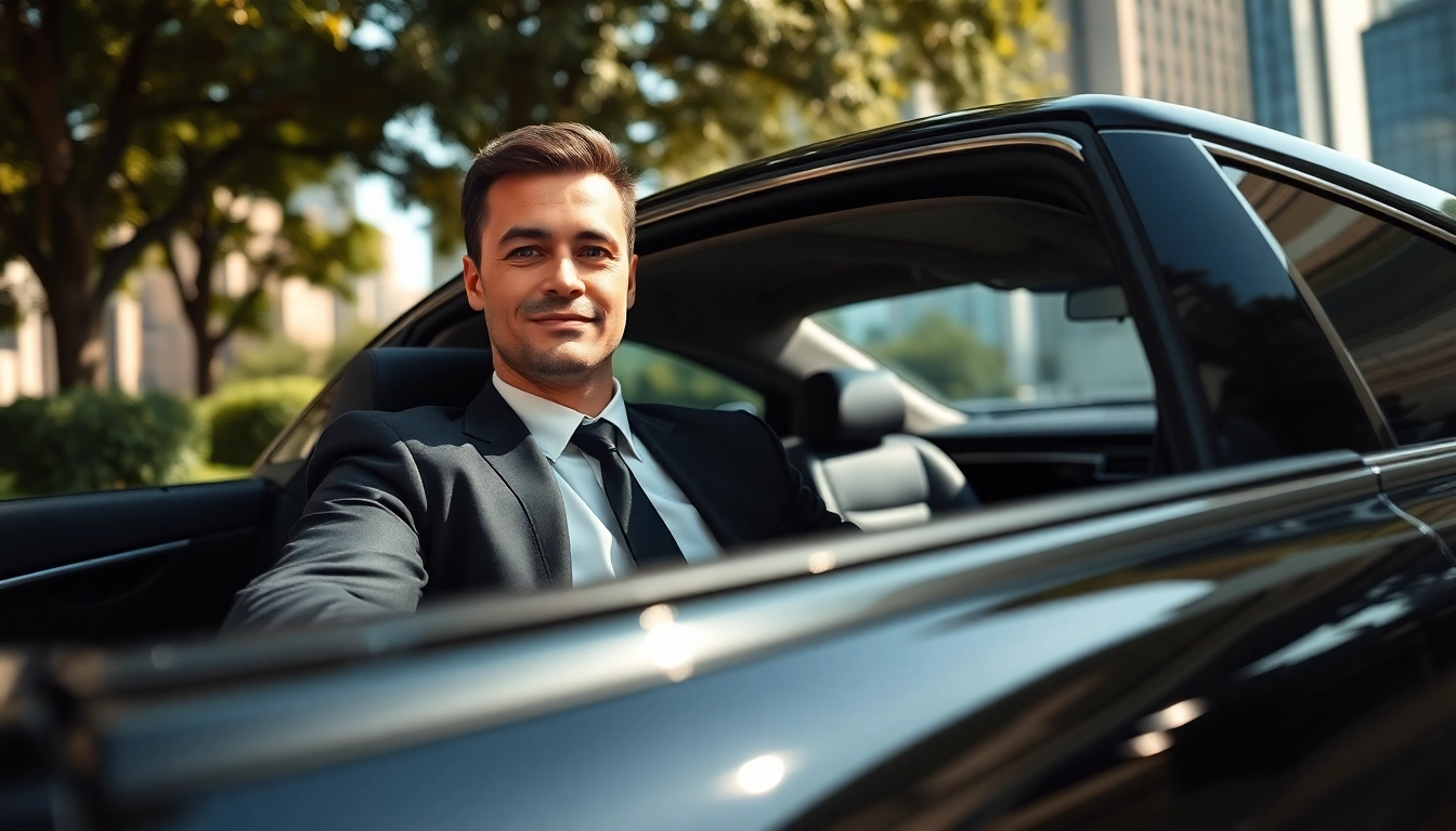 Experience premium vip chauffeur service with a professional chauffeur offering comfort in a luxurious sedan.