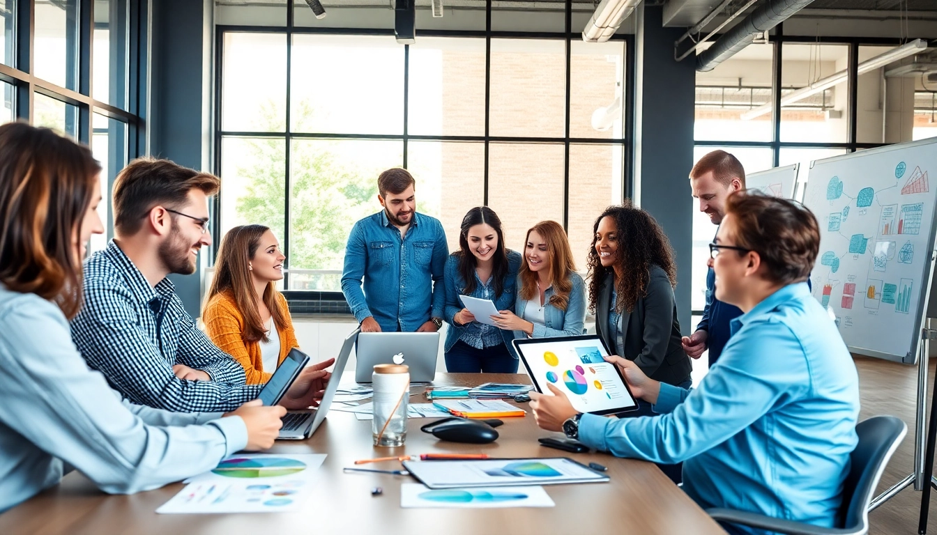 Creative teamwork among web design companies in Kansas City generating innovative solutions