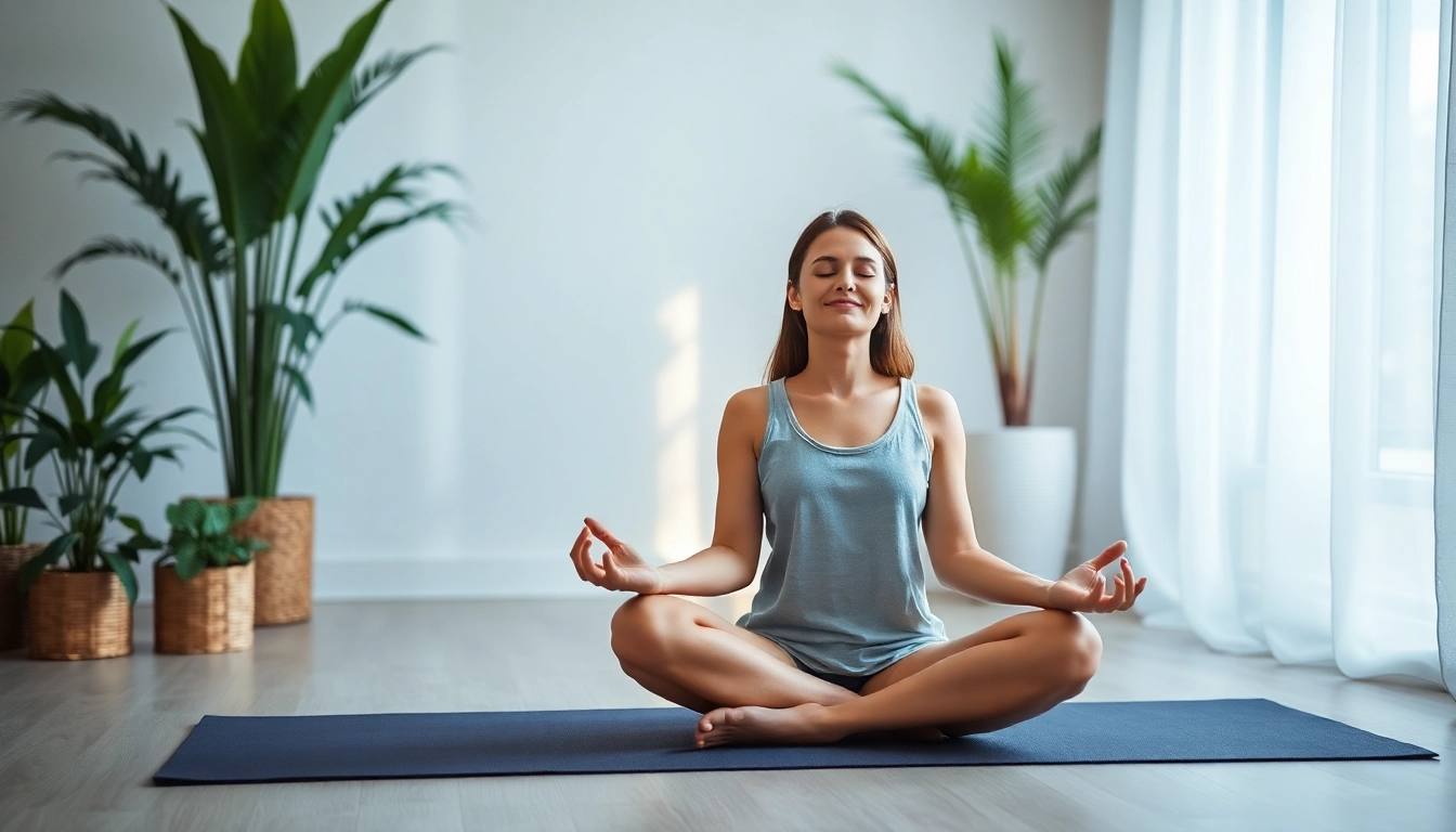 Practicing mindfulness meditation for effectively dealing with anxiety in a calm setting.