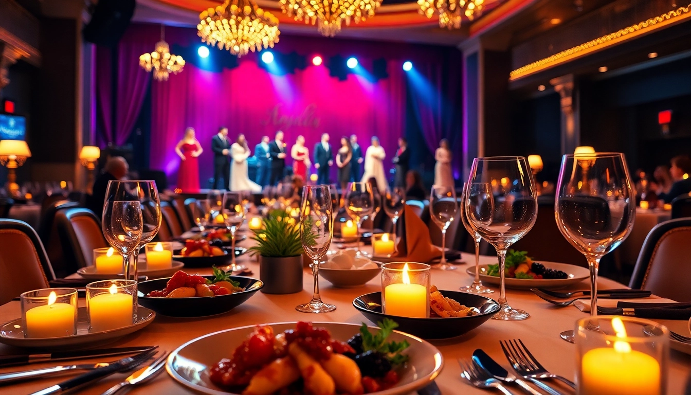 Indulge in an exquisite dinner theater las vegas experience with gourmet dishes and live entertainment.